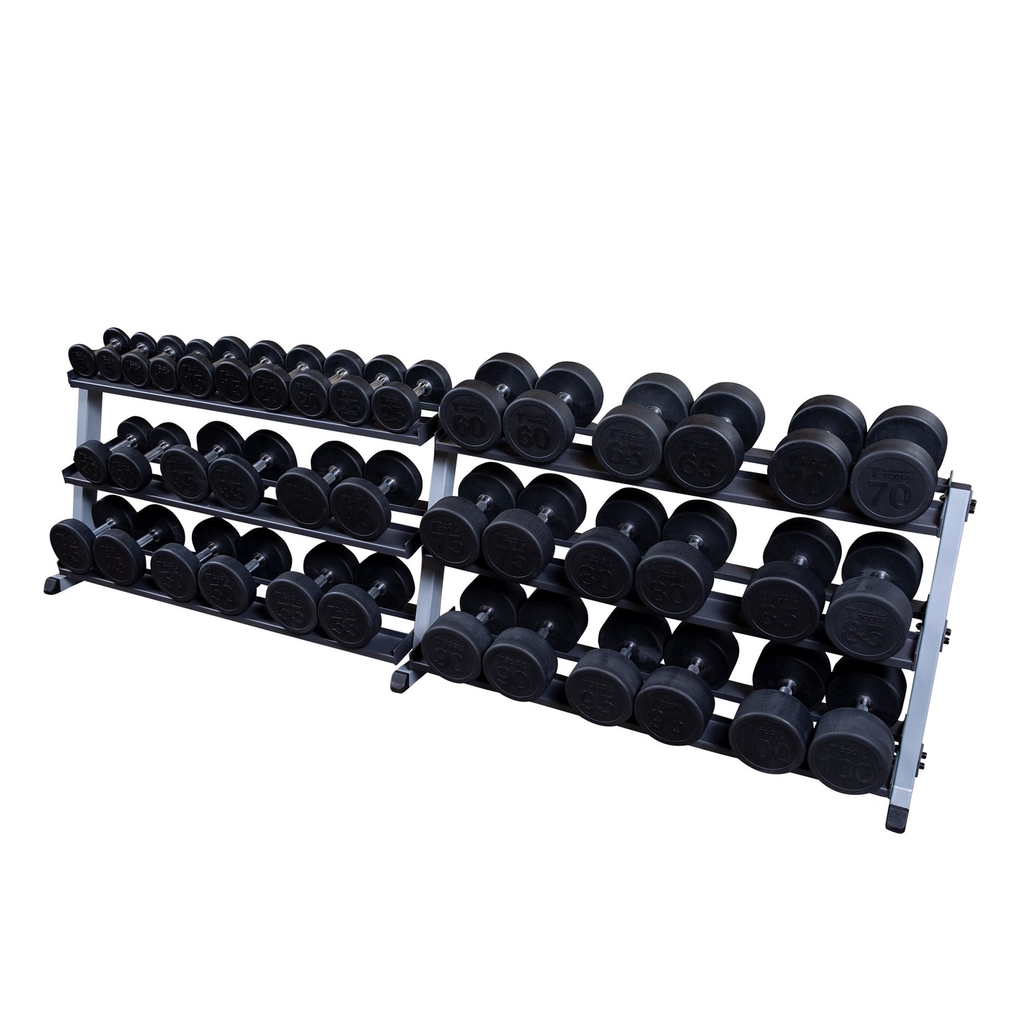Body Solid GDR60 3-Tier Commercial Dumbbell Rack