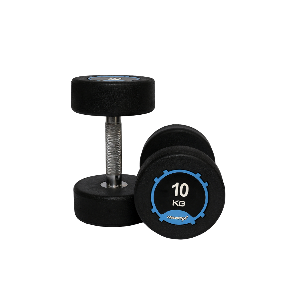 NovaFit Premium Rubber Coated Dumbbells