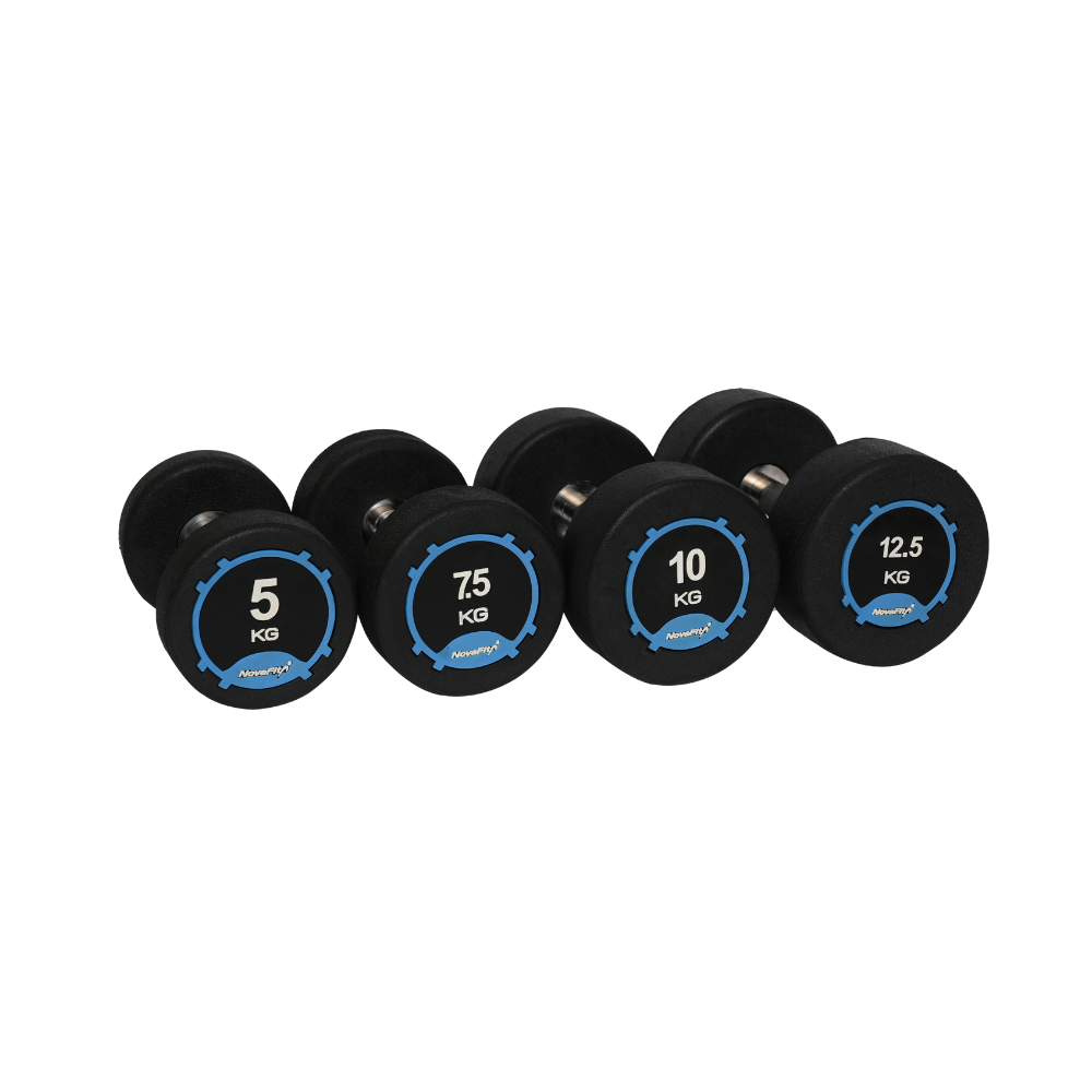 NovaFit Premium Rubber Coated Dumbbells