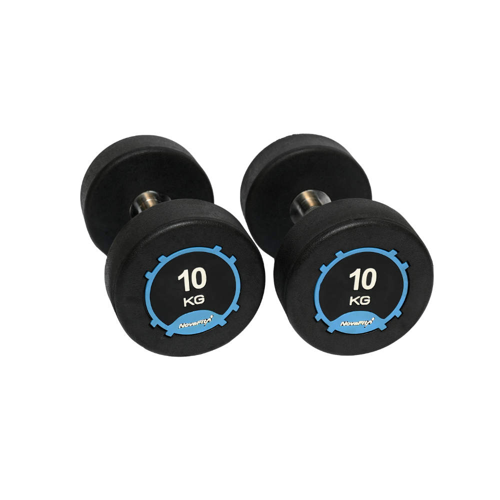 NovaFit Premium Rubber Coated Dumbbells