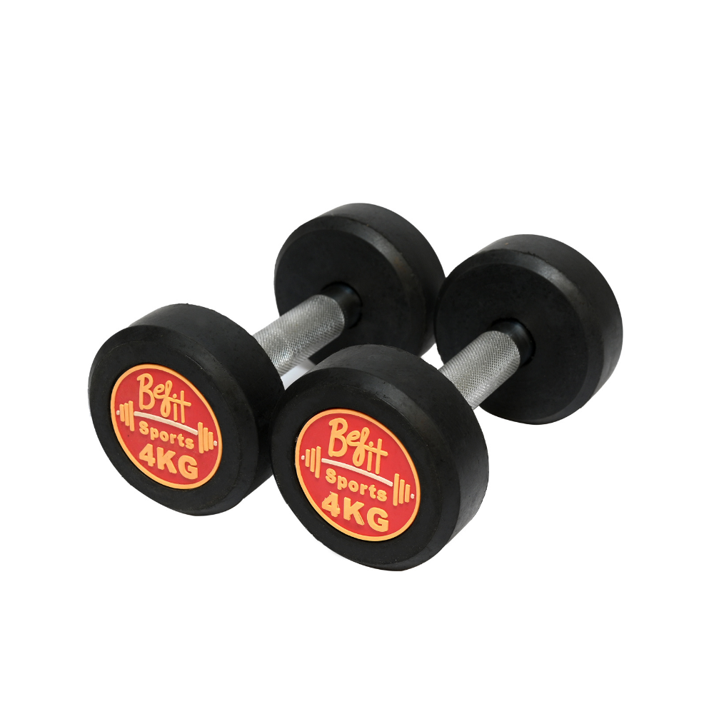 BeFit Rubber Coated Dumbbells