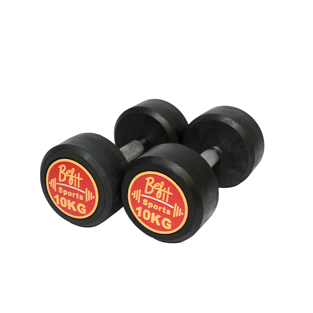 BeFit Rubber Coated Dumbbells