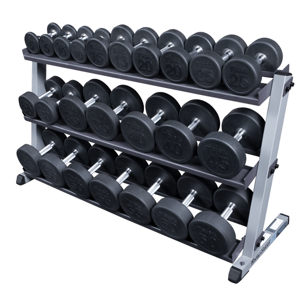 Body Solid GDR60 3-Tier Commercial Dumbbell Rack